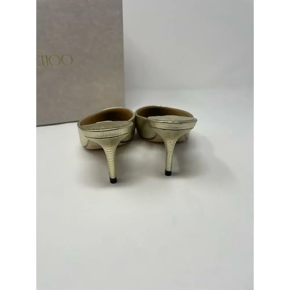 Jimmy Choo Women's Rav 65 Pointed Toe High Heel Mules IT 36 US 6